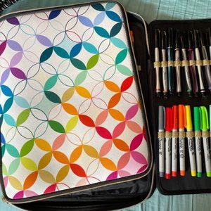 Erin Condren Pen Folio WITH PENS EUC - Mid-Century Circles